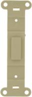 leviton 80700-i ivory blank toggle plastic adapter plate: easy customization for your switches logo