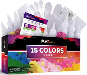 img 4 attached to 🎨 Vibrant Tie-Dye Kit: Explore Fabric Design with 15 Colorful Tye Dyes and Decorating Supplies - Fun DIY Craft for Kids, Girls, Boys, and Adults of All Ages