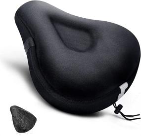 img 4 attached to 🚴 ANZOME Bike Seat Cushion: Comfortable Gel Seat Cover for Men and Women, Fits Spin, Stationary, and Cruiser Bikes - Includes Waterproof Case