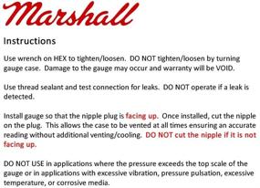 img 1 attached to Manometry давления топлива Marshall Instruments LB00015 с жидкой заполнительной средой