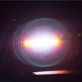 img 3 attached to 🚨 Highly Visible LED Amber White Strobe Dash Light: 16 Flashing Patterns for Hazard Warning Vehicles, Trucks, Cars - Front Windshield and Rear Window Emergency Lighting