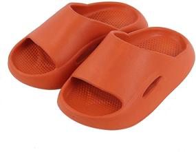 img 4 attached to 👞 DODY Lightweight Slippers: Non Slip Thickened Boys' Shoes and Sandals for Maximum Comfort and Stability