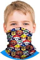 🐾 stay safe in style with the nickelodeon boys paw patrol gaiter face mask: uv sun protection at its best! logo