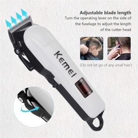 img 1 attached to 💇 F.lashes Cordless Hair Clippers for Men - Rechargeable Hair Cutting Kit | Low-Noise Household Hair Trimmer | Professional Men's Clippers for Hair Cutting