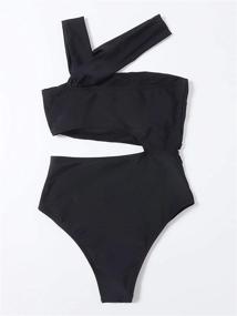 img 3 attached to 👙 Flaunt your Style with MakeMeChic Women's Cut Out Strappy High Waist One Piece Monokini Swimsuit