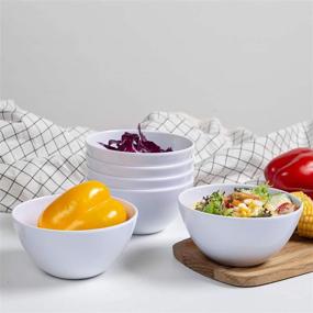 img 1 attached to Resistant Melamine Cereal Bowls Set - Enhancing Durability and Searchability