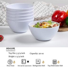 img 3 attached to Resistant Melamine Cereal Bowls Set - Enhancing Durability and Searchability