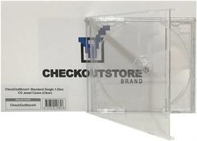 img 2 attached to 📀 CheckOutStore Набор из 25 прозрачных стандартных однодисковых CD Jewel Cases