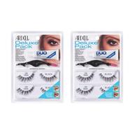 👁️ ardell deluxe pack false eyelashes #120 demi: double the glamour with 4 pairs of lashes! logo