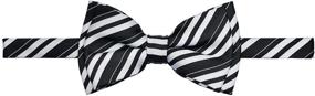 img 2 attached to 👔 Retreez Retro Multi Tone Stripe Pre-tied Boy's Bow Tie: Stylish Woven Microfiber Accessory