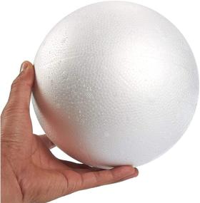 img 2 attached to 🔵 Juvale 7.5 Inch Large Foam Balls for Crafts: White 2 Pack - Perfect for Science Projects, Spheres, Flower Centerpieces and More