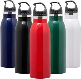 img 4 attached to 🚰 Meaner Sports Water Bottle - Vacuum Insulated Stainless Steel Thermos Flask with Straw Lid, 17oz Capacity