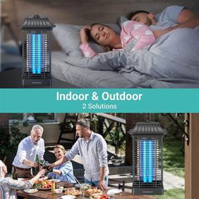 img 3 attached to 🦟 4000V Bug Zapper: Effective Outdoor and Indoor Mosquito Zapper – Rainproof Insect Killer, Metal Housing, Perfect for Home, Garden, Backyard, Patio