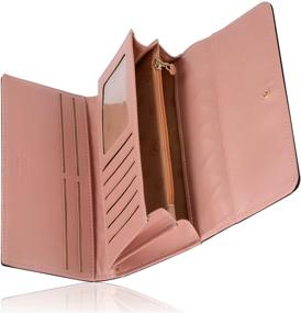 img 1 attached to 👛 Elegant Clutch Crown Wallet: Stylish Women's Long Leather Purse