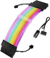 💡 gim 24 пин rgb удлинительный многожильный кабель питания: улучшите управление кабелями с контроллером освещения для синхронизации 5v 3-pin argb. логотип