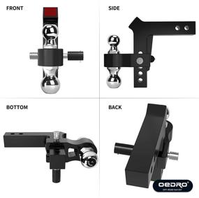 img 1 attached to OEdRo Adjustable Aluminum Receiver Anodized RV Parts & Accessories