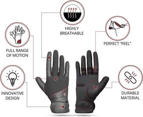 img 3 attached to FARRIS Flexgrip Horse Riding Gloves for Women and Men - Padded 🧤 Equestrian Gloves with Breathable Mesh and Reinforced Thumbs and Fingers - Enhanced SEO