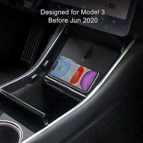 img 3 attached to TAPTES 2020 Wireless Charger for Tesla Model 3 - 📱 Compatible with iPhone, Samsung, and All Model 3s (Before Jun 2020)