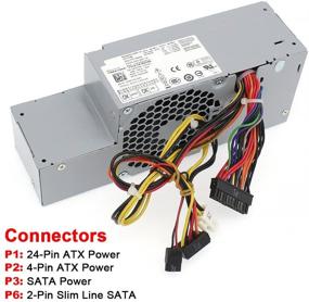 img 2 attached to Высококачественный блок питания мощностью 235 Вт для систем Dell Optiplex 760, 960, 780, 580 SFF - совместим с моделями: H235P-00, L235P-01, L235P-00, H235E-00, F235E-00.