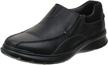 clarks cotrell slip loafer black men's shoes logo