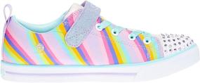 img 1 attached to 🌈 Skechers Unisex-Child Sparkle-Lite Волшебные Радуги: Сияющий Стиль и Комфорт для Детей