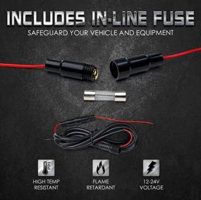 img 1 attached to 🚗 Xprite Car Underglow Neon Accent Strip Lights Kit: Vibrant 8-Color Sound-Active LEDs, Wireless Remote Control, and Extended Connectivity.