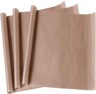 🔥 3-pack 12x16" ptfe teflon sheet for heat press transfer - non-stick reusable craft mat, heat resistant - protects iron - ideal for heat press machines logo