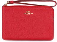 👜 crossgrain leather corner wristlet for women - coach handbags, wallets, and wristlets logo