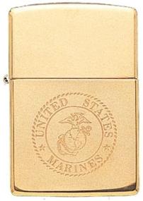 img 1 attached to Marine Solid Military Zippo Lighter