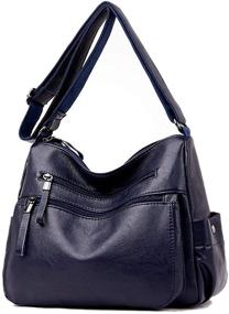 img 4 attached to Artwell Crossbody Leather Handbags Shoulder Women's Handbags & Wallets in Hobo Bags