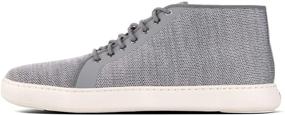 img 2 attached to FitFlop Andor Sneaker Shoes Charcoal Men's Shoes