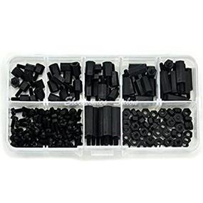 img 3 attached to 🔩 Electronics-Salon M3 Nylon Black Hex M-F Spacers/Screws/Nuts Assorted Kit: Premium Standoff Solution