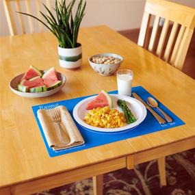 img 1 attached to 🍽️ Enhance Your Dining Experience with AllSpice Setting Placemat 2 Pack Silicone