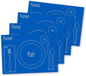 img 4 attached to 🍽️ Enhance Your Dining Experience with AllSpice Setting Placemat 2 Pack Silicone