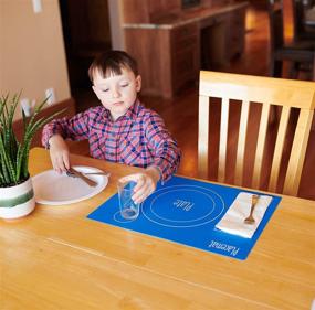 img 3 attached to 🍽️ Enhance Your Dining Experience with AllSpice Setting Placemat 2 Pack Silicone