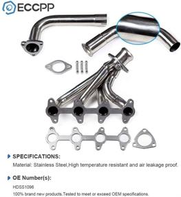 img 2 attached to ECCPP HDSS1096 Exhaust System: Premium Replacement Exhaust Manifolds for 1994-2003 Chevrolet S10 and GMC Sonoma