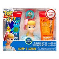 story 4 piece soap scrub shampoo logo