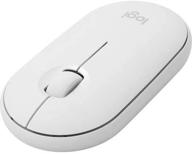 enhance your ipad experience with logitech pebble i345 wireless bluetooth mouse in stylish off white logo