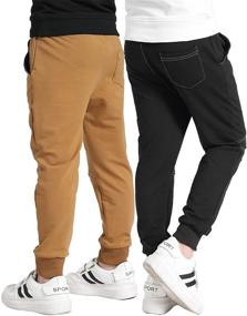 img 2 attached to Ultra Comfortable Boys' Performance Trousers Sweatpants with Convenient Pockets