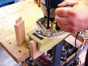 img 2 attached to Enhanced Mortise and Tenon Jig - Precision Drill Template Set with Hollow Chisel Bit Attachment