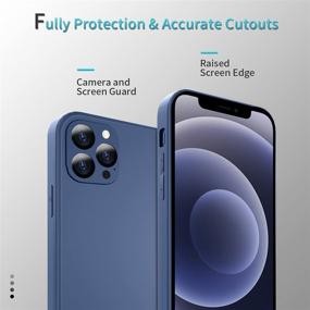 img 2 attached to 📱 Premium Shockproof Bumper Case for iPhone 12 Pro Max, Pacific Blue Magnetic Back Hybrid Frosted Glass Protector Cover with Magsafe, Matte Slim Design, Anti-Scratch, Heavy Duty Grip