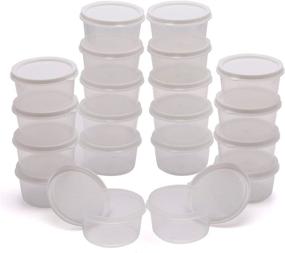 img 1 attached to 🍱 Greenco Mini Food Storage Containers, Condiments & Sauces, Baby Food Lunch Boxes- Set of 20, Leak-resistant, 2.3 oz Each, Round Containers