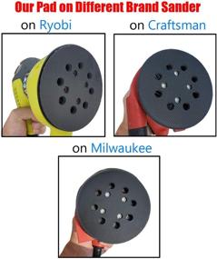 img 1 attached to 5-Inch Universal Hook and Loop Orbital Sander Pad for Popular Brands – Ryobi, Milwaukee, Craftsman ROS