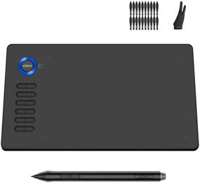 img 4 attached to 🖌️ VEIKK A15 Graphics Drawing Tablet: 10x6 Inch Digital Drawing Tablet with Battery-Free Pen, 8192 Levels, and 12 Hot Keys - Ideal for Painting, Online Teaching, and Multiple OS Compatibility!
