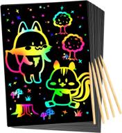 🌈 new rainbow scratch art kit for kids logo
