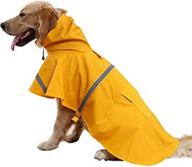 🐶 nacoco large dog raincoat: adjustable, waterproof, lightweight jacket with reflective strips логотип