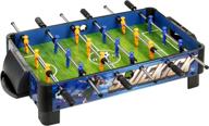 🎮 hathaway bg1028t sidekick portable foosball table for tabletops, 38", blue/green/yellow логотип