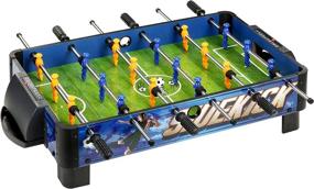 img 4 attached to 🎮 Hathaway BG1028T Sidekick Portable Foosball Table for Tabletops, 38", Blue/Green/Yellow