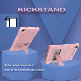 img 1 attached to 📱 Ultimate Protection: RANTICE Case for Samsung Galaxy Tab A7 10.4 Inch 2020 - Shockproof, Rugged, and Drop-resistant with Kickstand (Rose Gold+Grey)