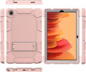 img 2 attached to 📱 Ultimate Protection: RANTICE Case for Samsung Galaxy Tab A7 10.4 Inch 2020 - Shockproof, Rugged, and Drop-resistant with Kickstand (Rose Gold+Grey)